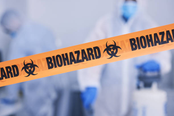 Professional Biohazard Cleanup technician working in Inwood, IA